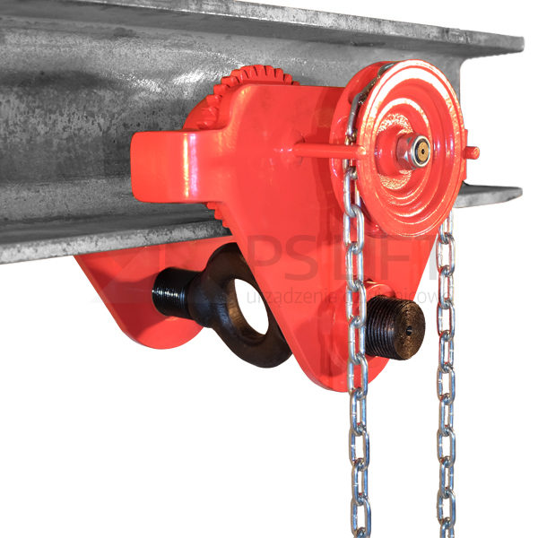Geared trolley for the manual chain hoist PS-SG series