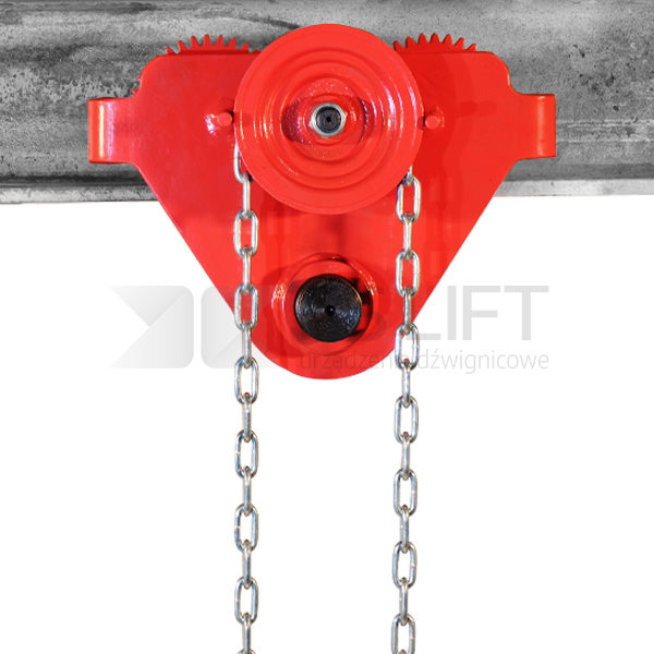 Geared trolley for the manual chain hoist PS-SG series