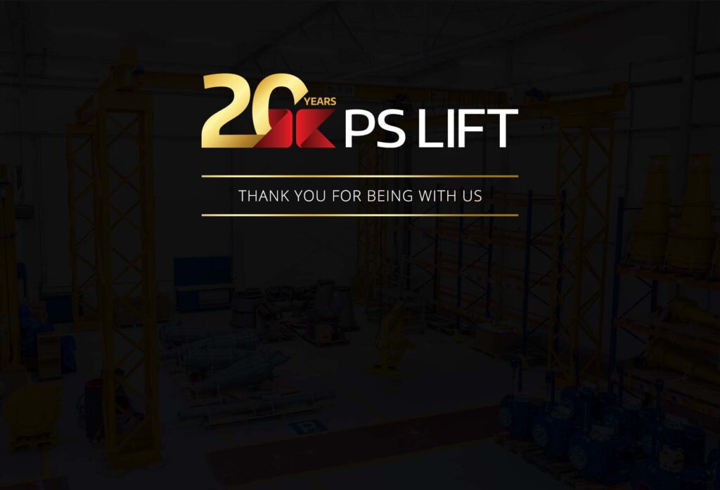 It’s been 20 years on the lifting equipment market!